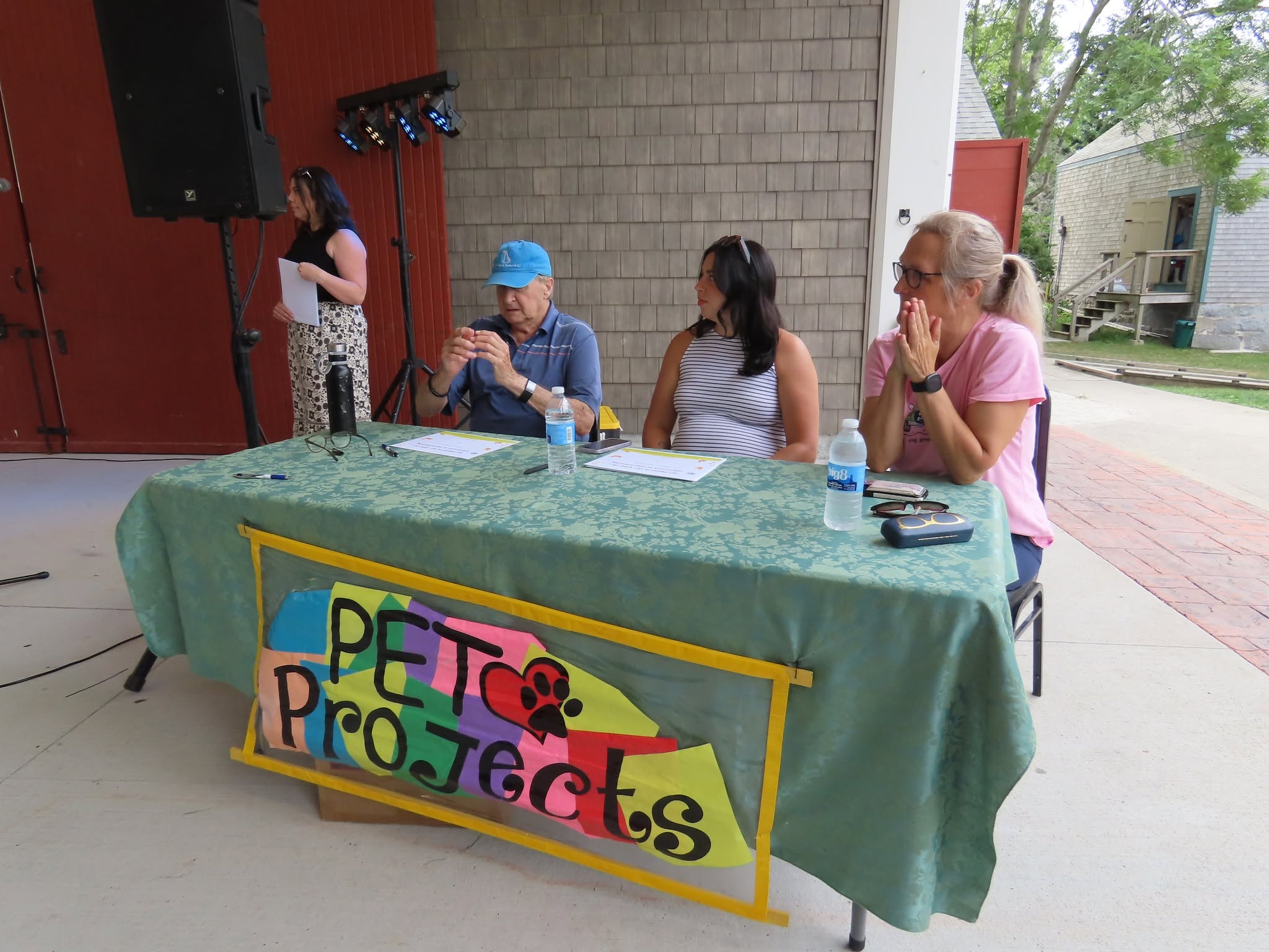 Pet Projects volunteer team at an outdoor community booth